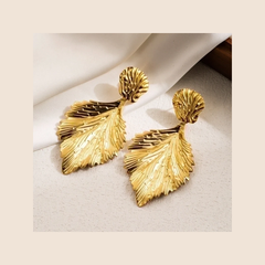 Golden Leaf Cascade Earrings