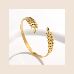 Golden Leaf Vine Cuff